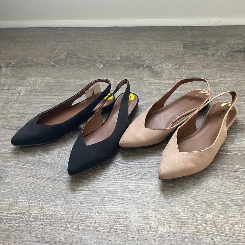 Size 9 Black & Tan indigo rd. Ballet Flats 🩰